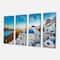 Designart - Beautiful Santorin Houses Greece - Large Cityscape Art Print on Canvas